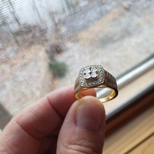 Womens Sterling Silver 0.03ctw Diamond Ring